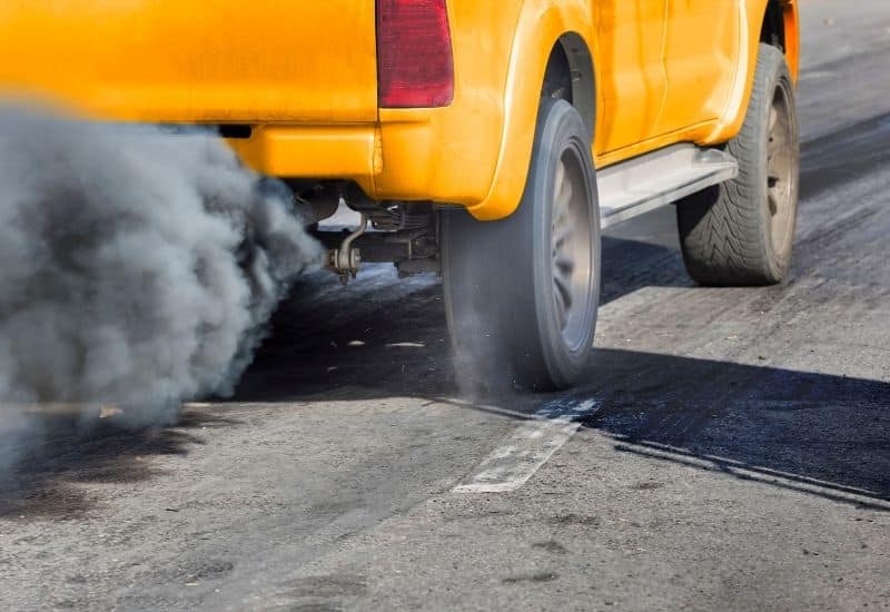 exemple de pollution de voiture
