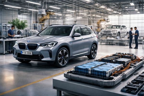BMW iX3 dans l'atelier de production