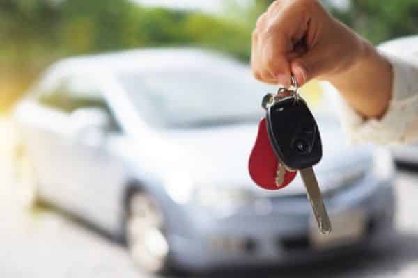 exemple de clef de voiture d'occas