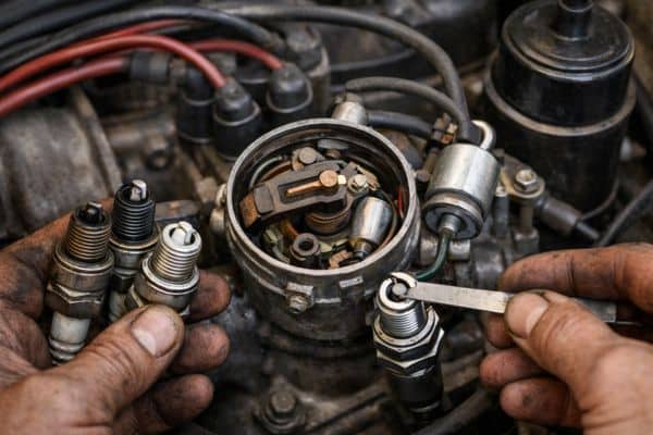 Inspection du système d'allumage voiture