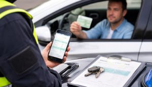 contrôle de l'assurance d'un conducteur